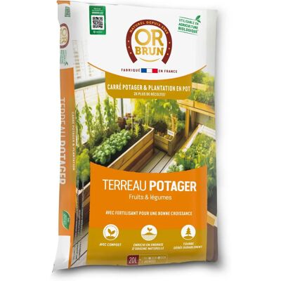 OR BRUN 20 L Compost pour pots - Compost pour pots - Publicité OR BRUN 20 L Compost pour pots - Compost pour pots - Publicité