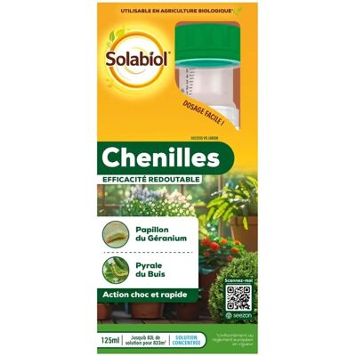 Solabiol - Traitement chenilles - Insecticide concentré 125ml - Publicité Solabiol - Traitement chenilles - Insecticide concentré 125ml - Publicité