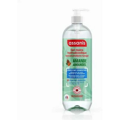 Assanis Gel Hydroalcoolique Amande 980ml - Gel Désinfectant Mains - Publicité Assanis Gel Hydroalcoolique Amande 980ml - Gel Désinfectant Mains - Publicité