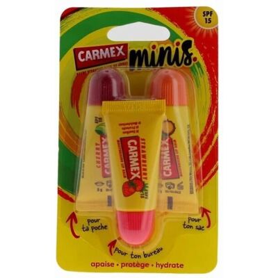 Carmex Baume à Lèvres SPF 15 Cerise Fraise Ananas - Baume à Lèvres - Publicité Carmex Baume à Lèvres SPF 15 Cerise Fraise Ananas - Baume à Lèvres - Publicité