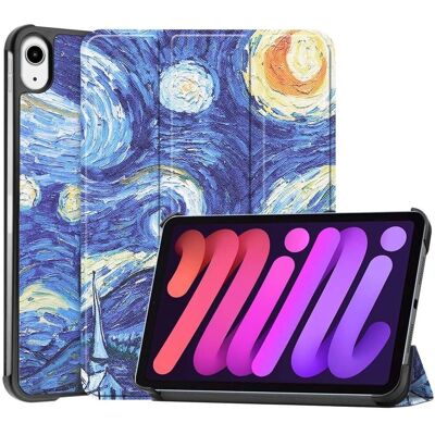Htdmobiles Enveloppe Synthétique en Cuir pour iPad Mini 6 Nuit Étoilée - Étui - Publicité Htdmobiles Enveloppe Synthétique en Cuir pour iPad Mini 6 Nuit Étoilée - Étui - Publicité