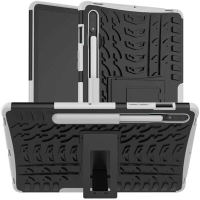 Htdmobiles Coque blanche antichoc 2 en 1 pour Samsung Galaxy Tab S7 S8 T870 T875 - Publicité Htdmobiles Coque blanche antichoc 2 en 1 pour Samsung Galaxy Tab S7 S8 T870 T875 - Publicité