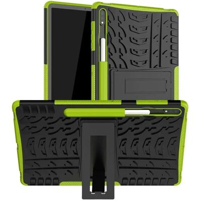 Coque verte rigide pour Samsung Galaxy Tab S7 S7 Plus S8 Plus - Étui tablette - Publicité Coque verte rigide pour Samsung Galaxy Tab S7 S7 Plus S8 Plus - Étui tablette - Publicité