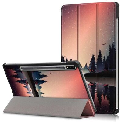 Coque en cuir synthétique Foret Htdmobiles pour Galaxy Tab S7/S8 - Tablet Case - Publicité Coque en cuir synthétique Foret Htdmobiles pour Galaxy Tab S7/S8 - Tablet Case - Publicité