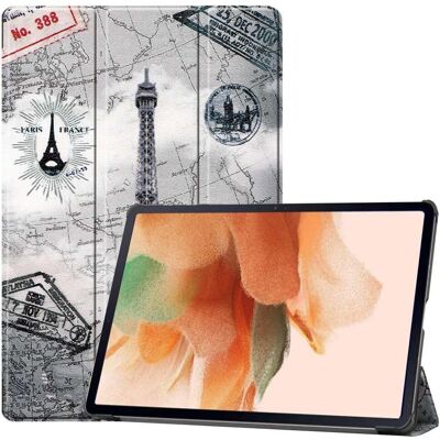 Coque en Cuir Htdmobiles pour Samsung Galaxy Tab S7 Plus S8 Plus - Tour Eiffel - Publicité Coque en Cuir Htdmobiles pour Samsung Galaxy Tab S7 Plus S8 Plus - Tour Eiffel - Publicité