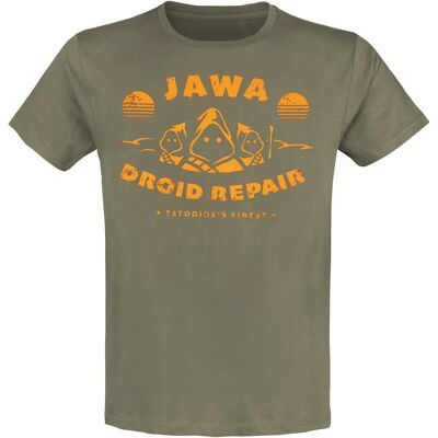 Star Wars Jawa Droid Repair Koszulka z krótkim rękawem - Mężczyźni - S-XXL - Kaki Star Wars Jawa Droid Repair Koszulka z krótkim rękawem - Mężczyźni - S-XXL - Kaki