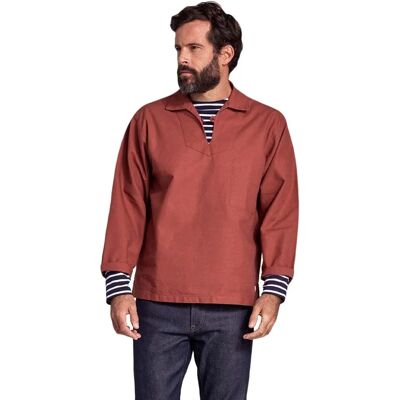 Vareuse Armor-Lux "Guilvinec" - coton canvas Homme Rouille - Vareuse de pêcheur Vareuse Armor-Lux "Guilvinec" - coton canvas Homme Rouille - Vareuse de pêcheur