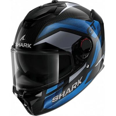 Casco Shark Spartan GT PRO Carbon - Azul y Seguridad Casco Shark Spartan GT PRO Carbon - Azul y Seguridad
