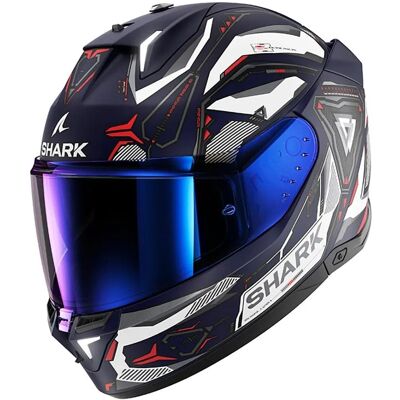 Shark Skwal i3 Volledig Gezicht Helmen - Blauw/Wit/Rood - Helm Shark Skwal i3 Volledig Gezicht Helmen - Blauw/Wit/Rood - Helm