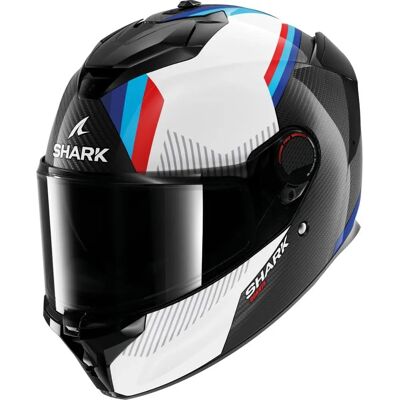 Shark Spartan GT PRO Carbon Integralhelm - Weiß / Blau / Rot Shark Spartan GT PRO Carbon Integralhelm - Weiß / Blau / Rot