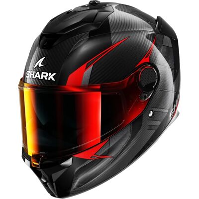 Casca integral Shark Spartan GT PRO din fibră de carbon - Negru / Roșu Casca integral Shark Spartan GT PRO din fibră de carbon - Negru / Roșu