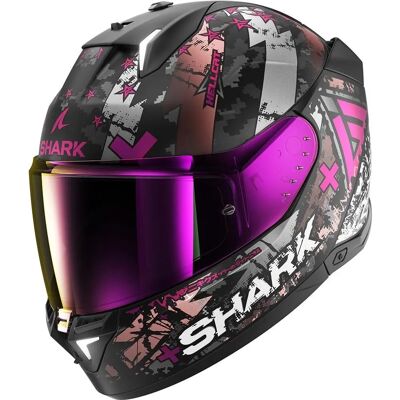 Shark Skwal i3 Helm - Schwarz/Weiß/Violett - Motorradhelm Shark Skwal i3 Helm - Schwarz/Weiß/Violett - Motorradhelm