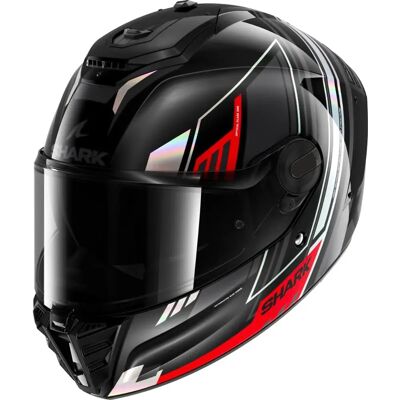 Casco integrale Shark Spartan RS - Nero / Chrome / Rosso - Protezione Casco integrale Shark Spartan RS - Nero / Chrome / Rosso - Protezione