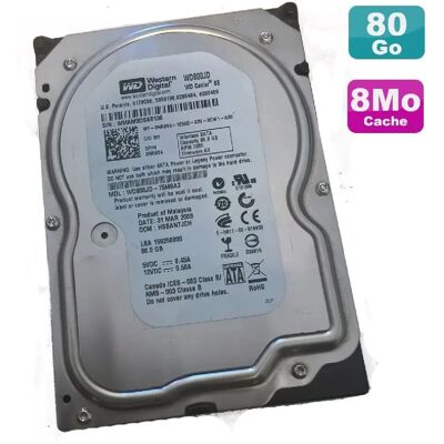 Western Digital - WD800JD-75MSA3 - Internal hard drive - Publicité Western Digital - WD800JD-75MSA3 - Internal hard drive - Publicité