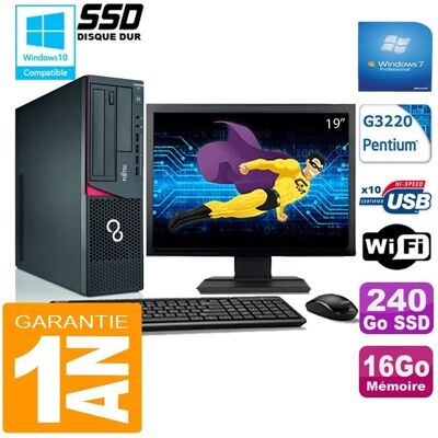 Fujitsu Siemens - Esprimo E720 - 16GB - 240GB SSD - Desktop - Publicité Fujitsu Siemens - Esprimo E720 - 16GB - 240GB SSD - Desktop - Publicité
