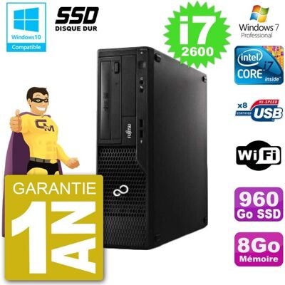 Fujitsu Siemens Esprimo E500 E85+ - i7-2600 - 8GB RAM - 960GB SSD - PC de bureau - Publicité Fujitsu Siemens Esprimo E500 E85+ - i7-2600 - 8GB RAM - 960GB SSD - PC de bureau - Publicité