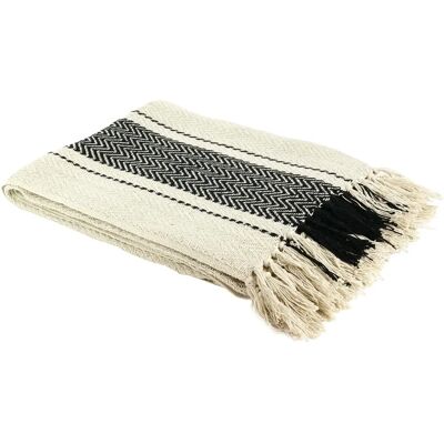 The Home Deco Factory Mirage Plaid Bianco - Plaid The Home Deco Factory Mirage Plaid Bianco - Plaid