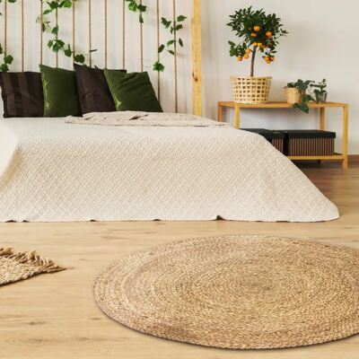 Home Deco Factory Tapis en jute 120cm - Tapis - Publicité Home Deco Factory Tapis en jute 120cm - Tapis - Publicité