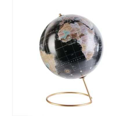 Mondo decorativo 29cm nero e oro Mondo decorativo 29cm nero e oro