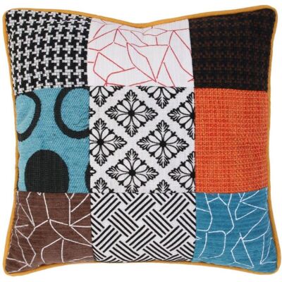 Planete Discount - Dekokissen - Mehrfarbig Patchwork - 40x40 cm Planete Discount - Dekokissen - Mehrfarbig Patchwork - 40x40 cm