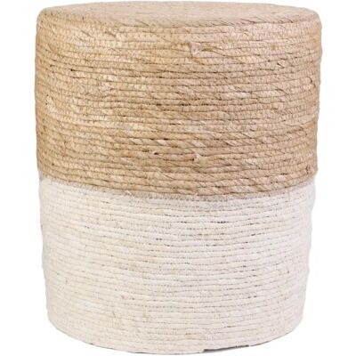 Home Deco Factory Beiget / Natürlicher Geflochtener Pouf - 35x41x35 cm Home Deco Factory Beiget / Natürlicher Geflochtener Pouf - 35x41x35 cm