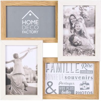 Home Deco Factory Fotocollage-Rahmen - 4 Fotos 10x15 cm - Wanddekoration Home Deco Factory Fotocollage-Rahmen - 4 Fotos 10x15 cm - Wanddekoration