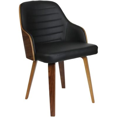 Chaise Retro Nash Noire - Home Deco Factory - Publicité Chaise Retro Nash Noire - Home Deco Factory - Publicité