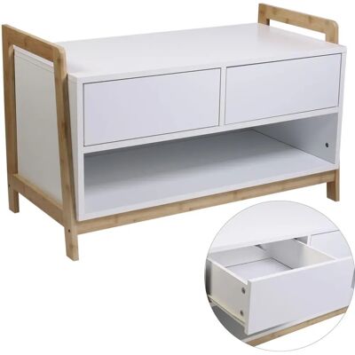 Armoire à chaussures blanche - 83,5x50x40 cm - Moderne & Durable - Publicité Armoire à chaussures blanche - 83,5x50x40 cm - Moderne & Durable - Publicité
