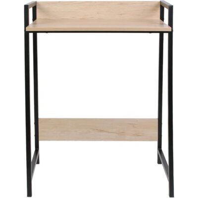 Bureau en métal Gemini de CMP Iberica - Ergonomique, Gain de place, Noir - Publicité Bureau en métal Gemini de CMP Iberica - Ergonomique, Gain de place, Noir - Publicité