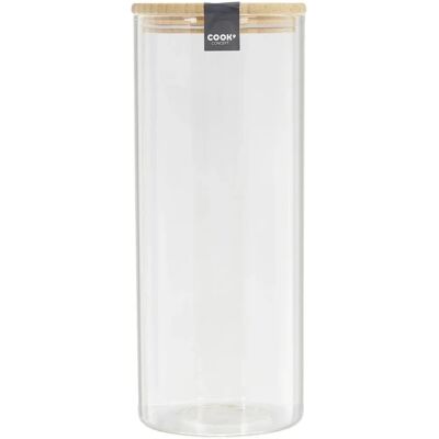 CMP IBERICA Pot de stockage - Écologique, Couvercle en bambou, 1,6L - Publicité CMP IBERICA Pot de stockage - Écologique, Couvercle en bambou, 1,6L - Publicité