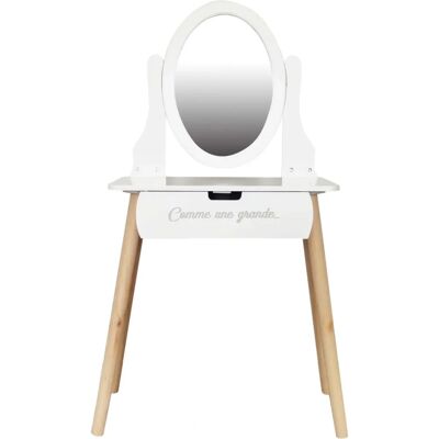 Home Deco Kids Coiffeuse en bois - 55x30x109 cm - Publicité Home Deco Kids Coiffeuse en bois - 55x30x109 cm - Publicité