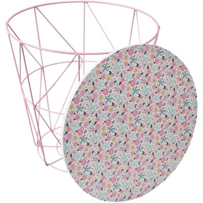 Home Deco Kids - Petite Table Ronde en Métal Rose - 30x30 cm - Publicité Home Deco Kids - Petite Table Ronde en Métal Rose - 30x30 cm - Publicité