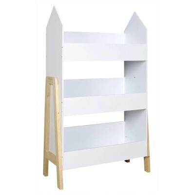 Bibliothèque Enfant Home Deco Kids - Bois Durable - 60x27x100 cm - Publicité Bibliothèque Enfant Home Deco Kids - Bois Durable - 60x27x100 cm - Publicité
