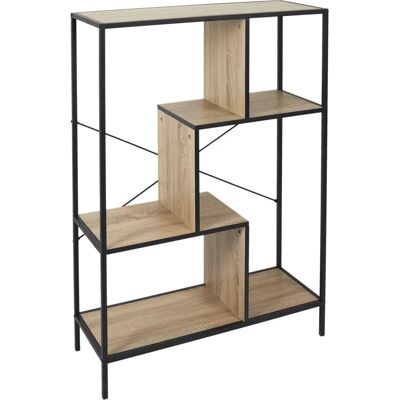 Étagère CMP Iberica Edison - Noir/Naturel - Design Moderne - Publicité Étagère CMP Iberica Edison - Noir/Naturel - Design Moderne - Publicité