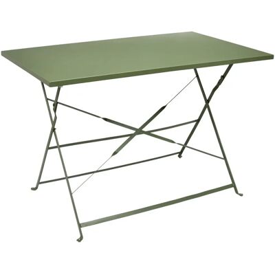 Home Deco Factory Mesa de Jardín Kaki 110x70cm Home Deco Factory Mesa de Jardín Kaki 110x70cm