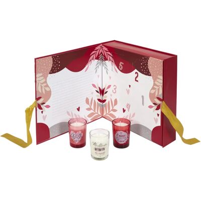 Home Deco Factory Calendrier de l'Avent Bougies Rouges - Calendrier de l'Avent - Publicité Home Deco Factory Calendrier de l'Avent Bougies Rouges - Calendrier de l'Avent - Publicité