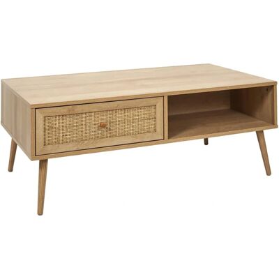 Home Deco Factory Table Bali Beige - Table - Publicité Home Deco Factory Table Bali Beige - Table - Publicité
