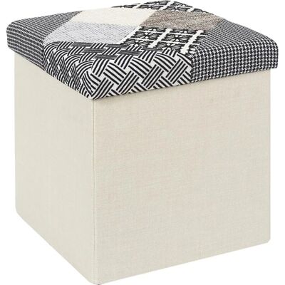 Home Deco Factory Ottoman de rangement pliable - Gris, Blanc, Noir, Beige - Ottoman de rangement - Publicité Home Deco Factory Ottoman de rangement pliable - Gris, Blanc, Noir, Beige - Ottoman de rangement - Publicité