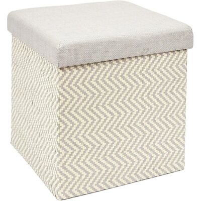 CMP Iberica Pouf pliable de rangement 38x38x38 cm - Pouf Storage - Publicité CMP Iberica Pouf pliable de rangement 38x38x38 cm - Pouf Storage - Publicité
