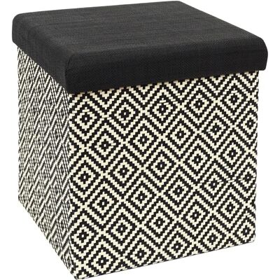 Pouf di Stoccaggio Pieghevole Linnea - 38x38x38 cm Pouf di Stoccaggio Pieghevole Linnea - 38x38x38 cm