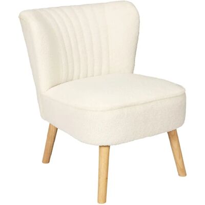Poltrona Erika di Home Deco Factory - Bianco Design Moderno ed Elegante Poltrona Erika di Home Deco Factory - Bianco Design Moderno ed Elegante