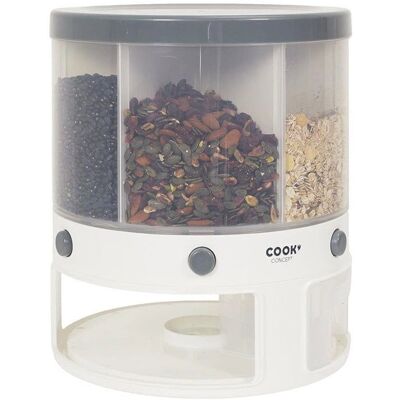 Northix Dispensador - 6 Compartimentos - Branco - Dispensador de cereais Northix Dispensador - 6 Compartimentos - Branco - Dispensador de cereais