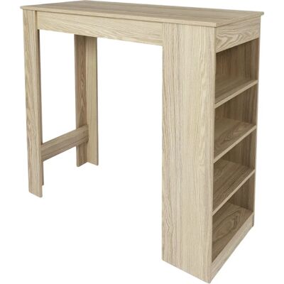 Mesa de barra de madera de Home Deco Factory con estantes - Mesa de bar Mesa de barra de madera de Home Deco Factory con estantes - Mesa de bar
