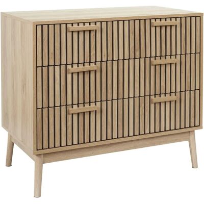 Buffet en bois Home Deco Factory avec 3 tiroirs - Meuble salon/chambre - Publicité Buffet en bois Home Deco Factory avec 3 tiroirs - Meuble salon/chambre - Publicité