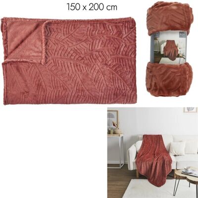 Plaid terracotta di Home Deco Factory - 150x200 cm Plaid terracotta di Home Deco Factory - 150x200 cm