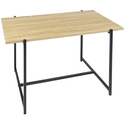 Mesa de centro Loka - 80x45cm Madera/Negro Mesa de centro Loka - 80x45cm Madera/Negro