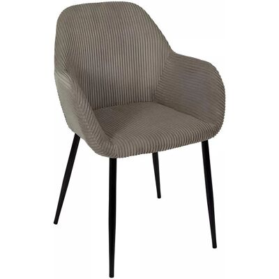 TAKO - Lot de 2 fauteuils - Taupe Velvet - Armchairs - Publicité TAKO - Lot de 2 fauteuils - Taupe Velvet - Armchairs - Publicité