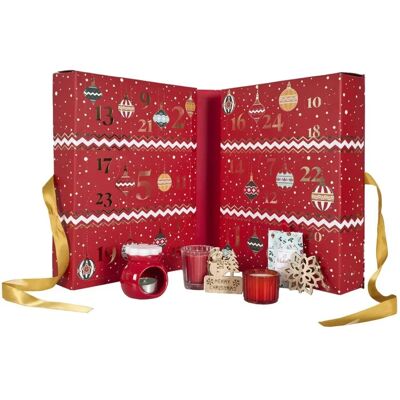 Home Deco Factory - 33cm - Rouge - Bougies de Calendrier de l'Avent - Publicité Home Deco Factory - 33cm - Rouge - Bougies de Calendrier de l'Avent - Publicité