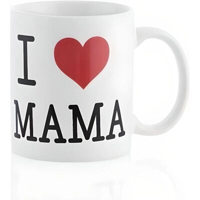 Eurowebbiz Mug I Love Mama - Cadeau pour Maman - 10x9cm - Publicité Eurowebbiz Mug I Love Mama - Cadeau pour Maman - 10x9cm - Publicité
