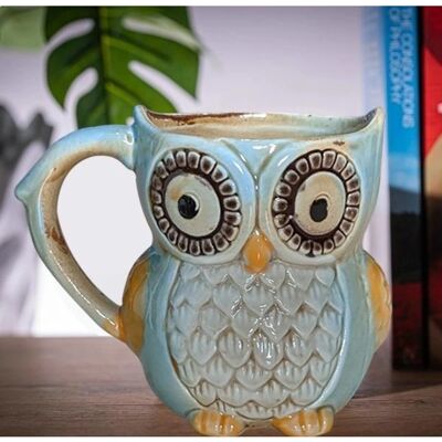 Marque Eurowebbiz Modèle - Tasse Hibou 3D - Design de chouette - Publicité Marque Eurowebbiz Modèle - Tasse Hibou 3D - Design de chouette - Publicité